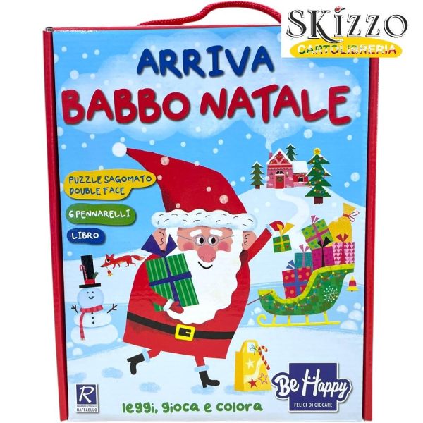 ARRIVA BABBO NATALE puzzle natale raffaello