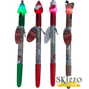 penna natale con luce