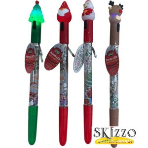 penna natale con luce